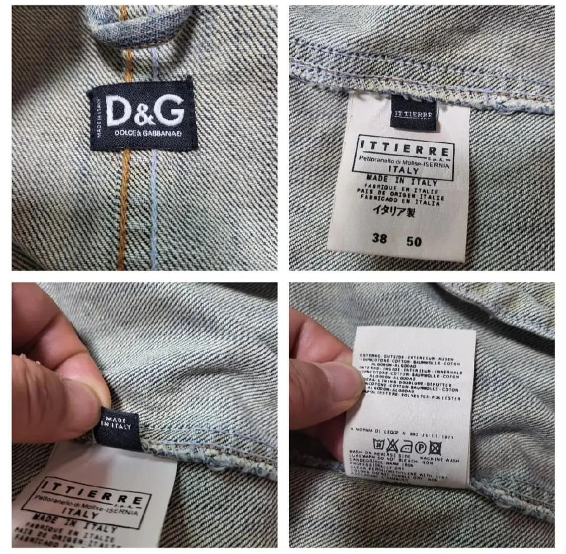 (50) D&G데님자켓 돌체앤가바나 청자켓 D&G 라이더자켓 상품이미지8