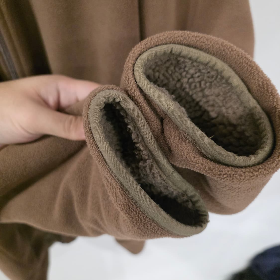 푸마 리버시블 플리스 후드 자켓 XL 브라운 상품이미지2