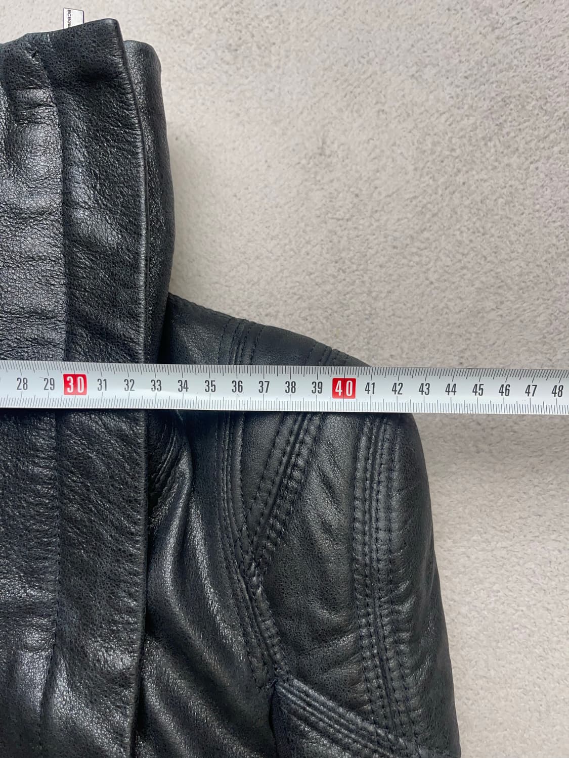 [xs] BCBGMAXAZRIA 하이넥 레더자켓 상품이미지6