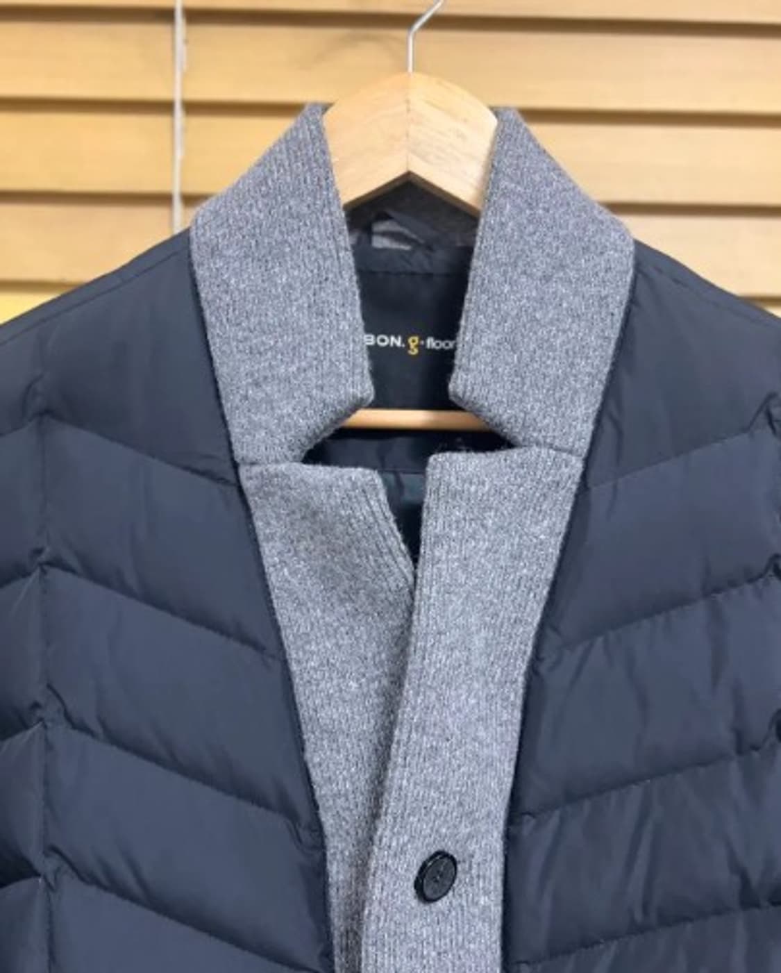 본지플로어 남성 울배색다운패딩자켓 100 상품이미지1