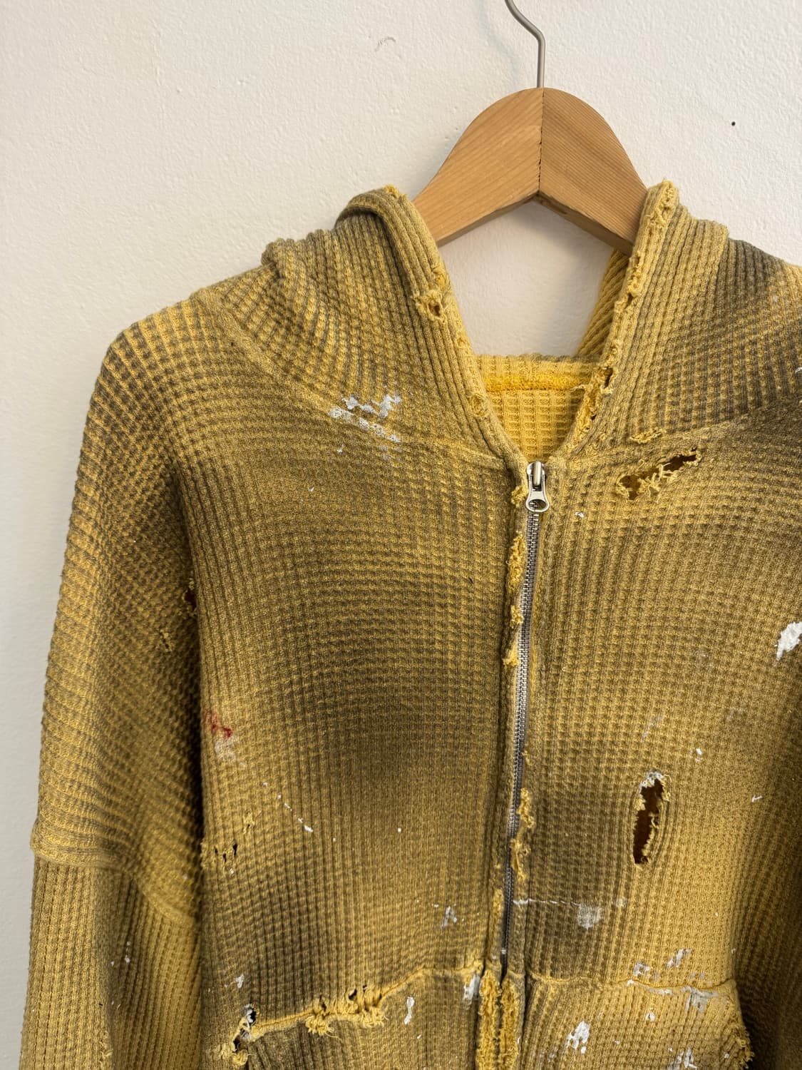 빈티지 커스텀 와플 후드집업 상품이미지2