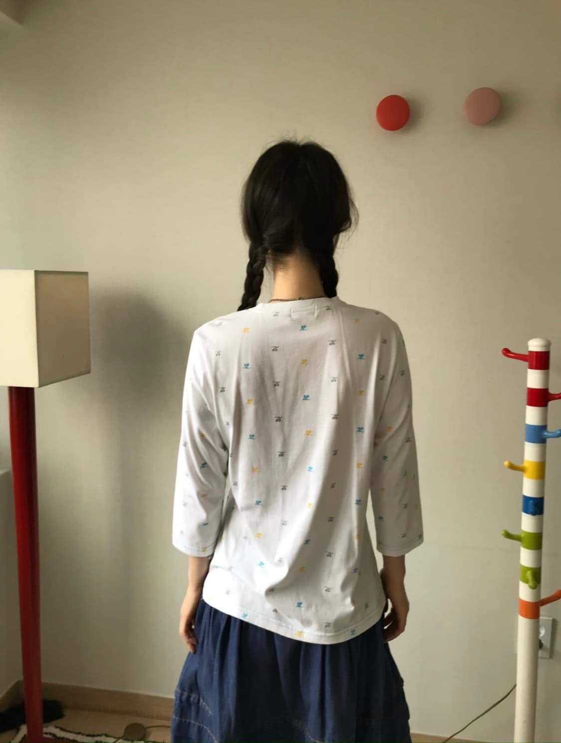 꾸레쥬 빈티지 7부 티셔츠 상품이미지3
