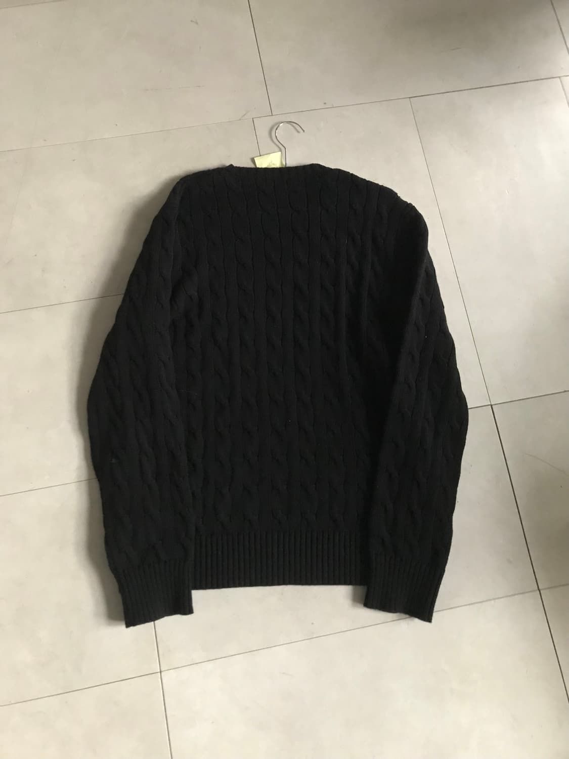 폴로 블랙 케이블 니트 상품이미지10