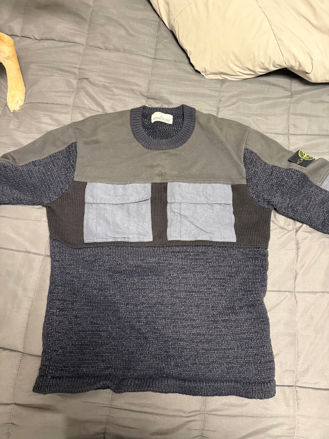 Stone Island 18FW Panelled Crewneck Knit 상품이미지1