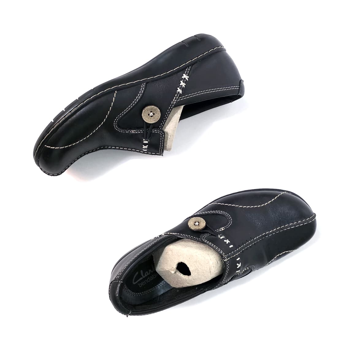 [US7] 클락스 식스티 델타 레더 슬립온 블랙 상품이미지4