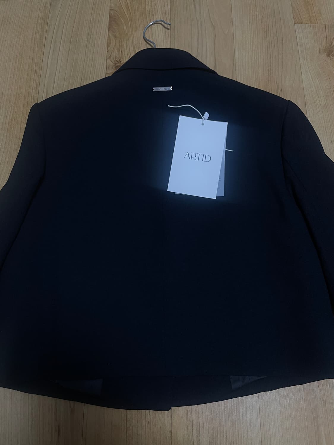 아티드 버튼 포인트 트위드 카라 자켓 다크네이비 새상품  상품이미지10