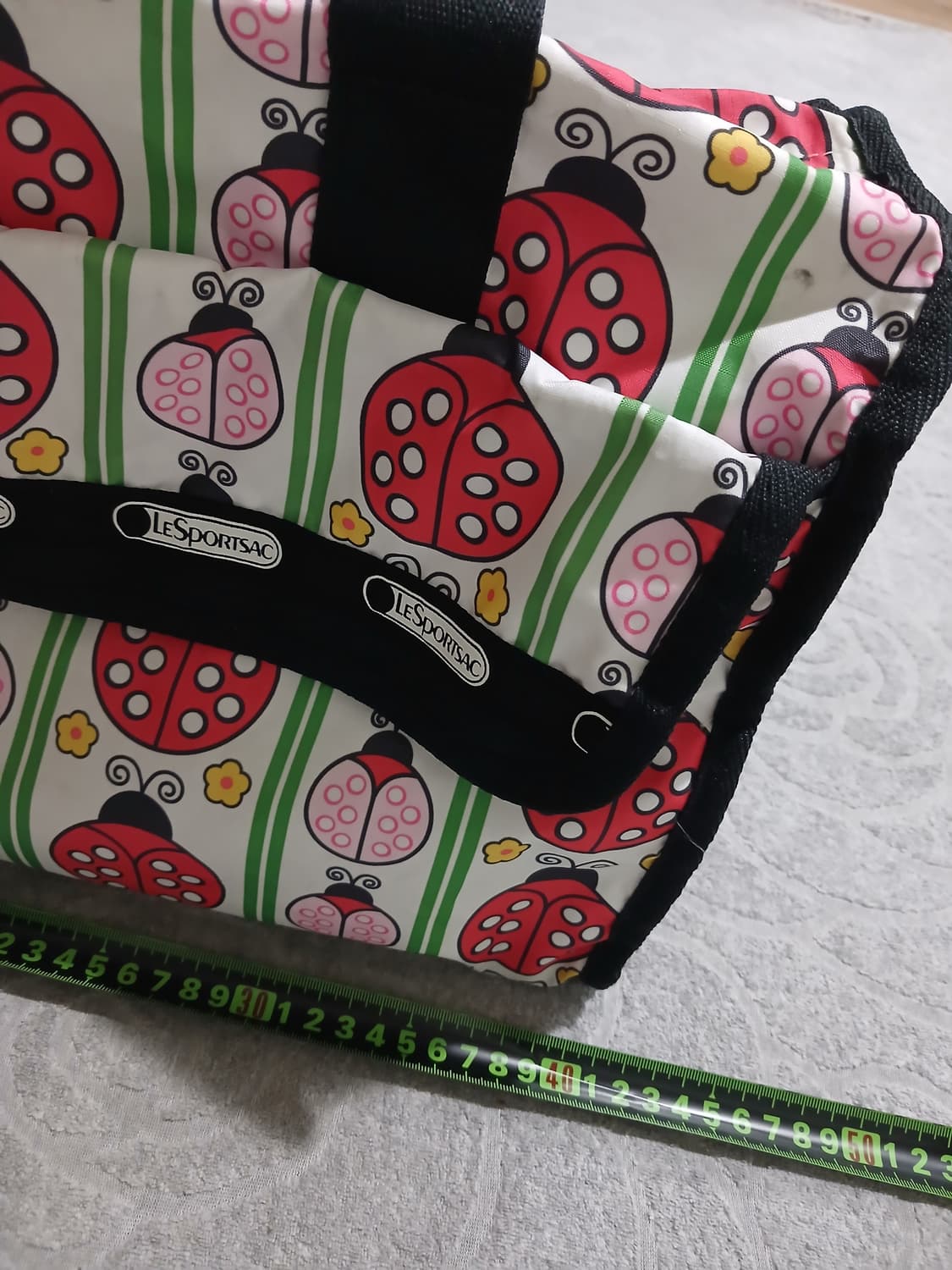 레스포삭 레이디버그 패턴 숄더백 (토트 겸용) 상품이미지7