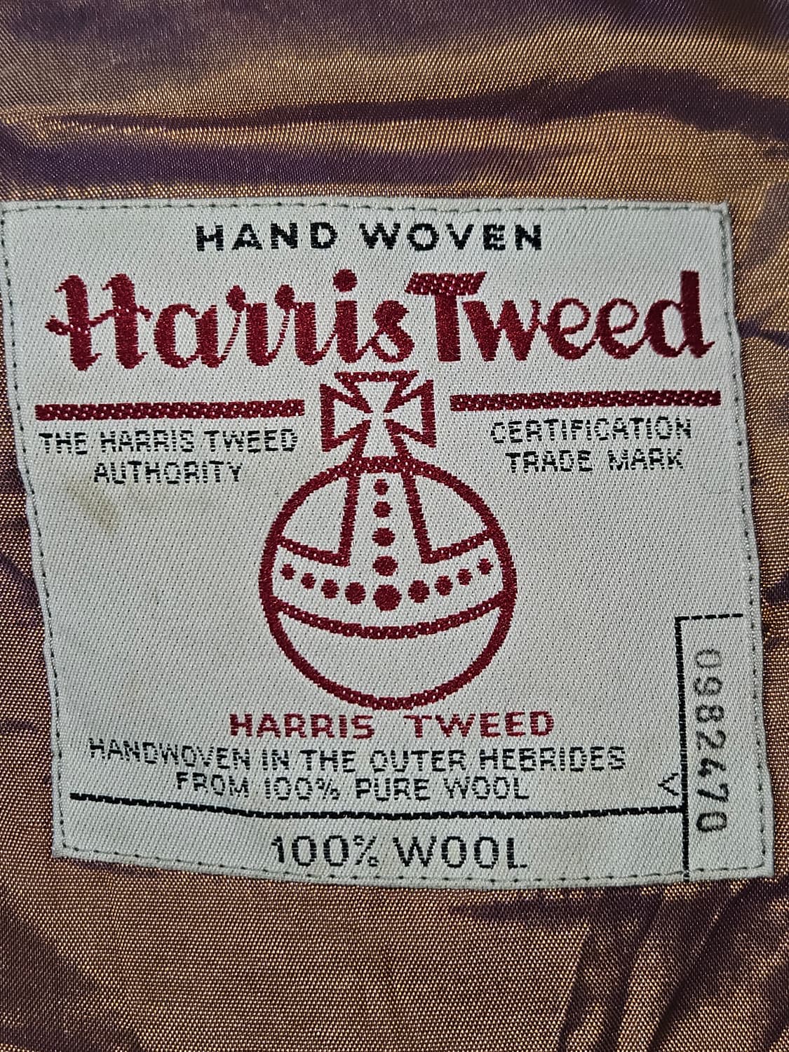 해리스트위드 빈티지 울 브라운 블레이저 자켓 52 상품이미지6