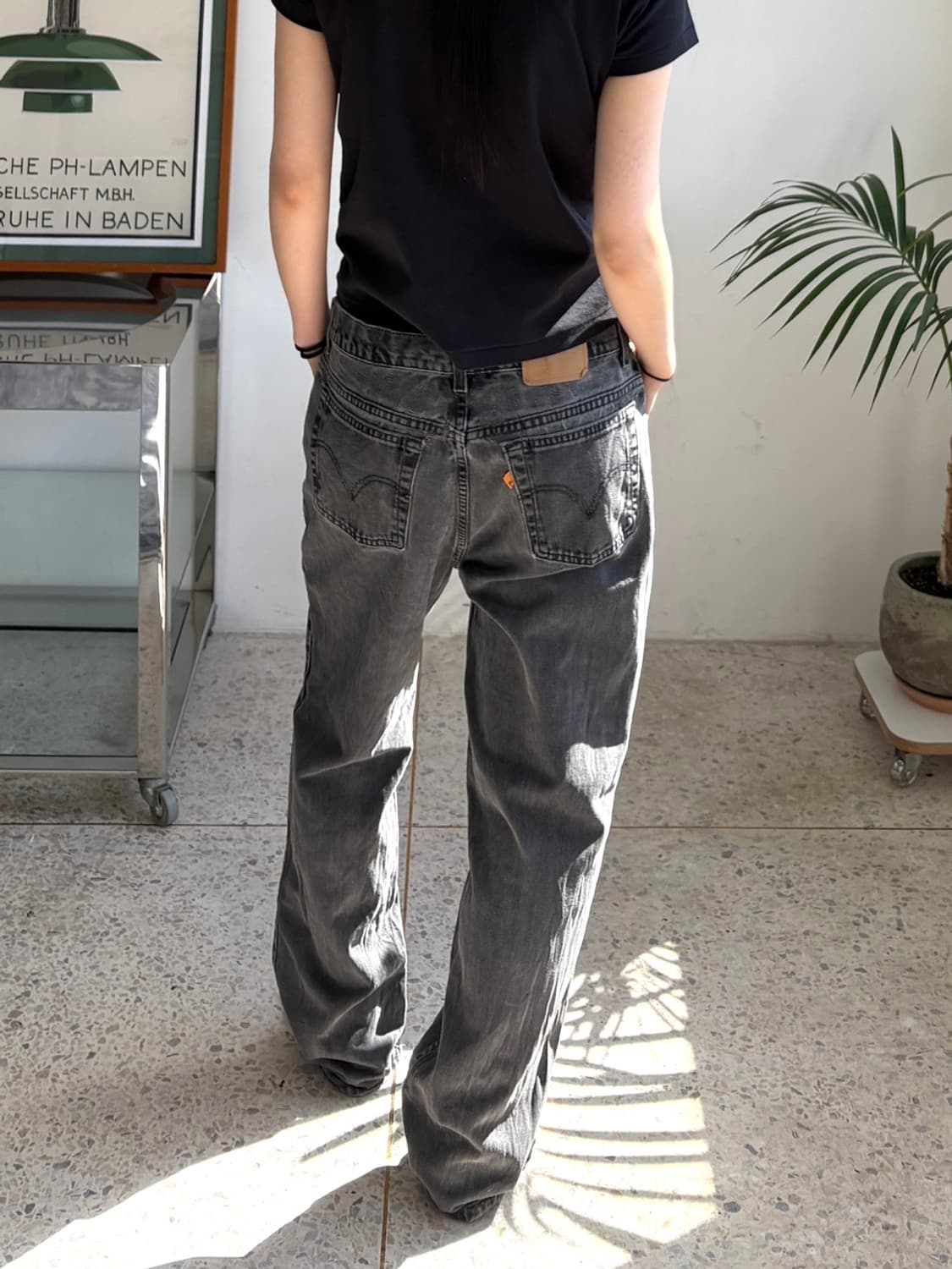 90‘s 리바이스 212 흑청 오렌지탭  상품이미지2