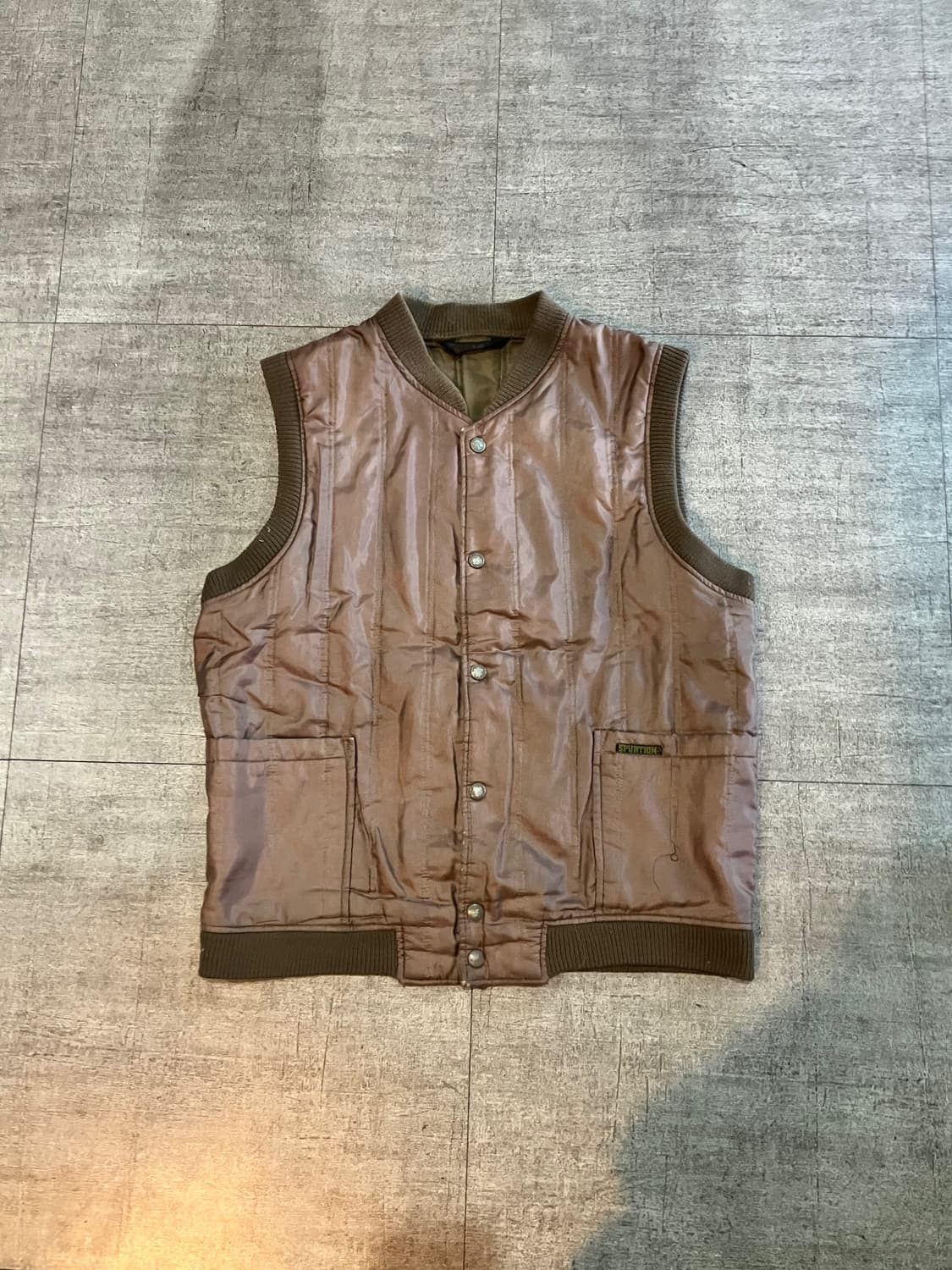 일본빈티지 Spurtion 올드스쿨아메카지 너드긱시크 베스트조끼 상품이미지1