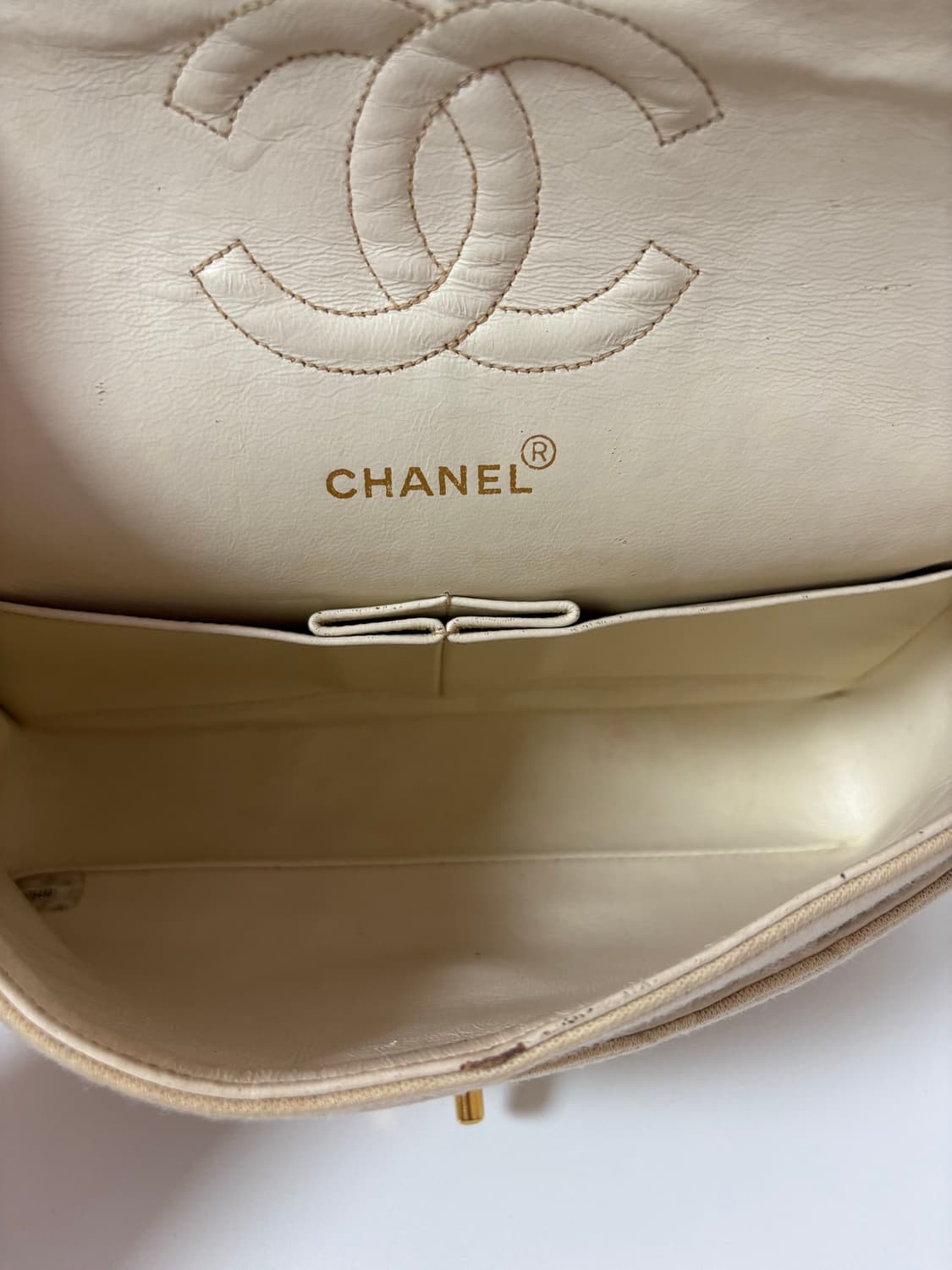 샤넬 패브릭 클래식 미듐 빈티지 상품이미지6