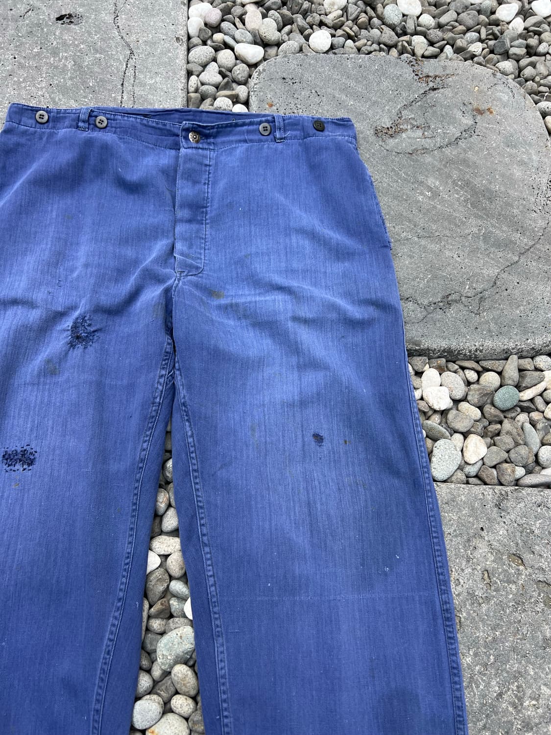 OLD VINTAGE HARD FADED HBT 헤링본프렌치워크팬츠  상품이미지6