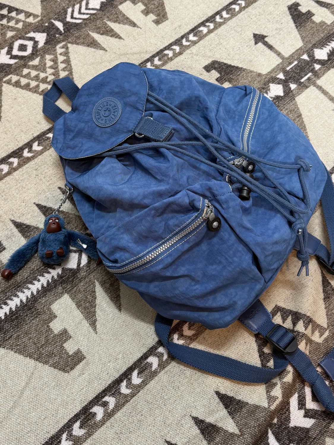 키플링 복조리 백팩 블루 상품이미지7