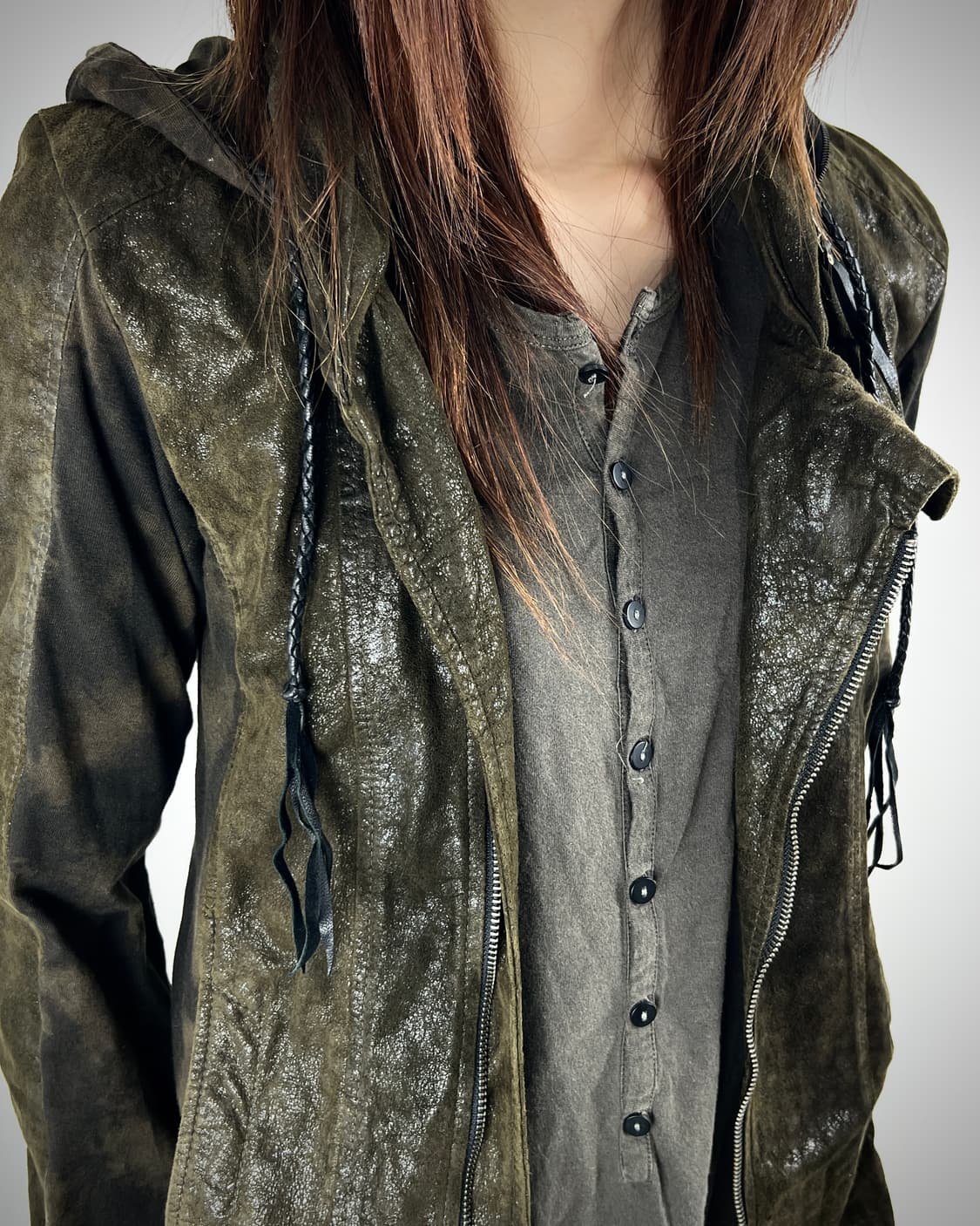 14TH ADDICTION WAXED BONO LEATHER JACKET 상품이미지3