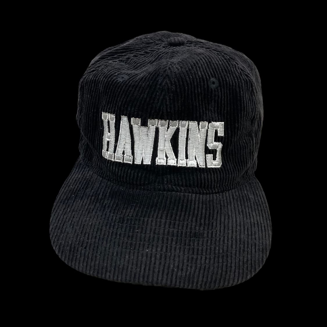 HAWKINS 호킨스 자수로고 코듀로이 블랙 캡 상품이미지2