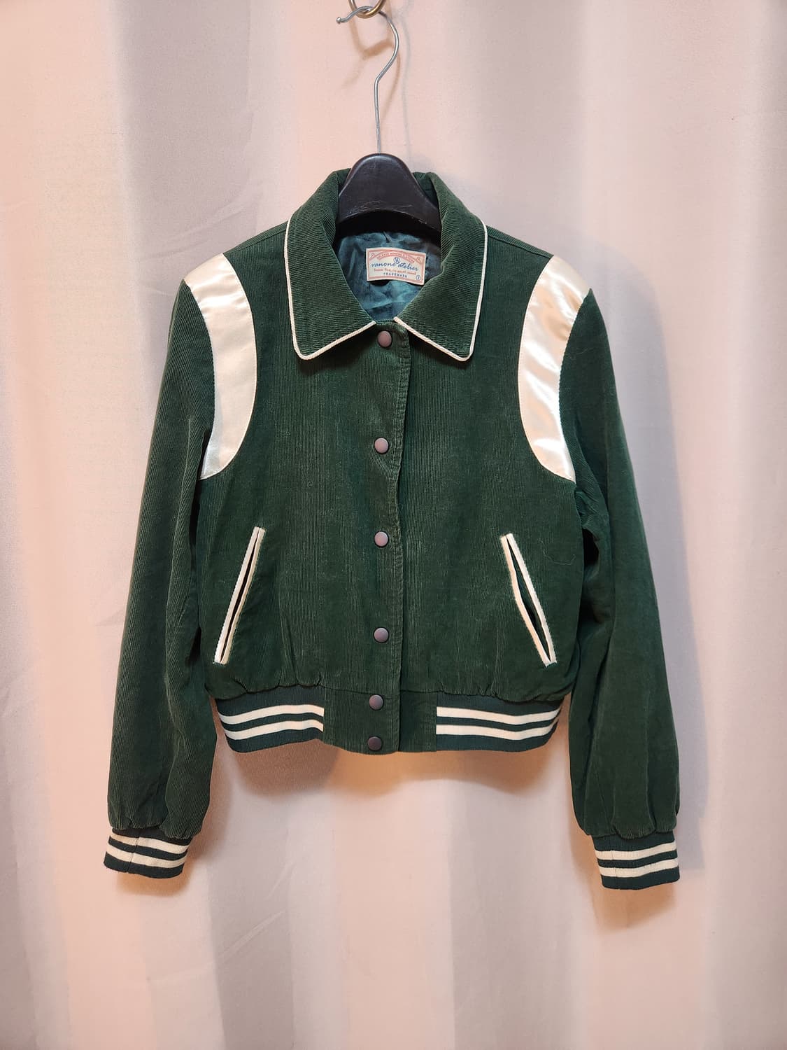 vanone atelier그린 코듀로이 스타디움 자켓 상품이미지1