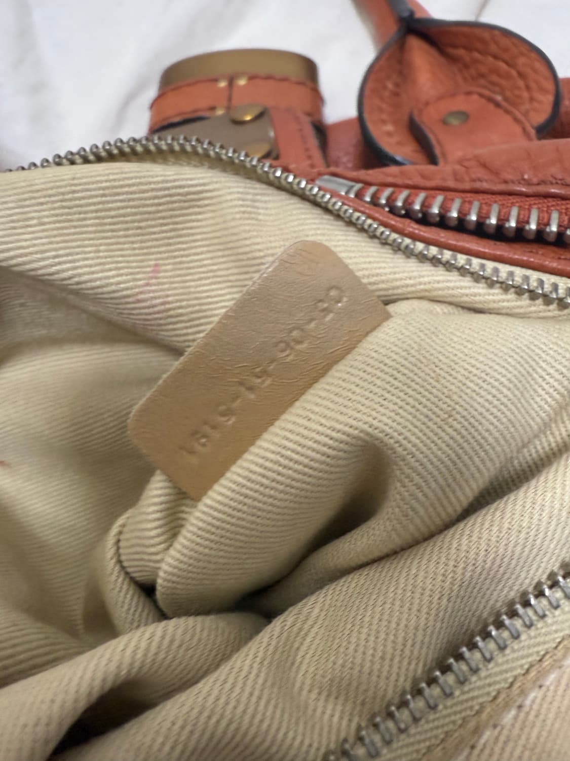 끌로에 패딩턴백 오렌지 브라운 상품이미지7