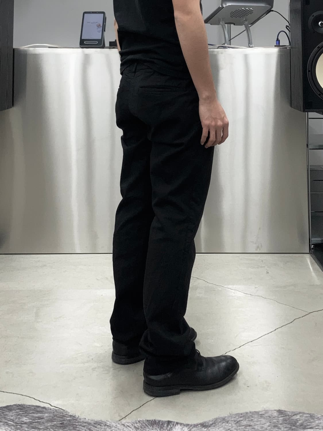 꼼데가르송 옴므 블랙 치노 팬츠 상품이미지2