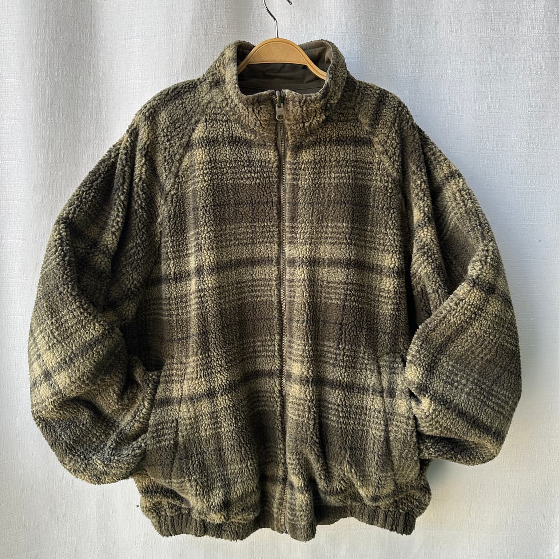 노티카 코튼 플리스 리버시블 자켓 카키 M 상품이미지1