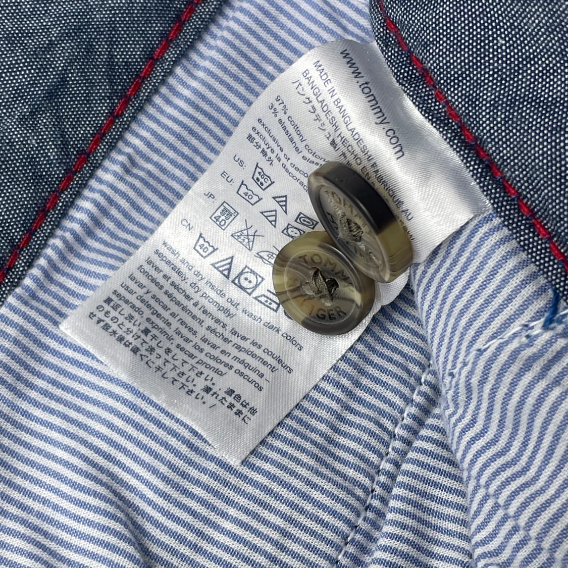 [중고] 타미힐피거 블루 면바지 36인치 상품이미지10