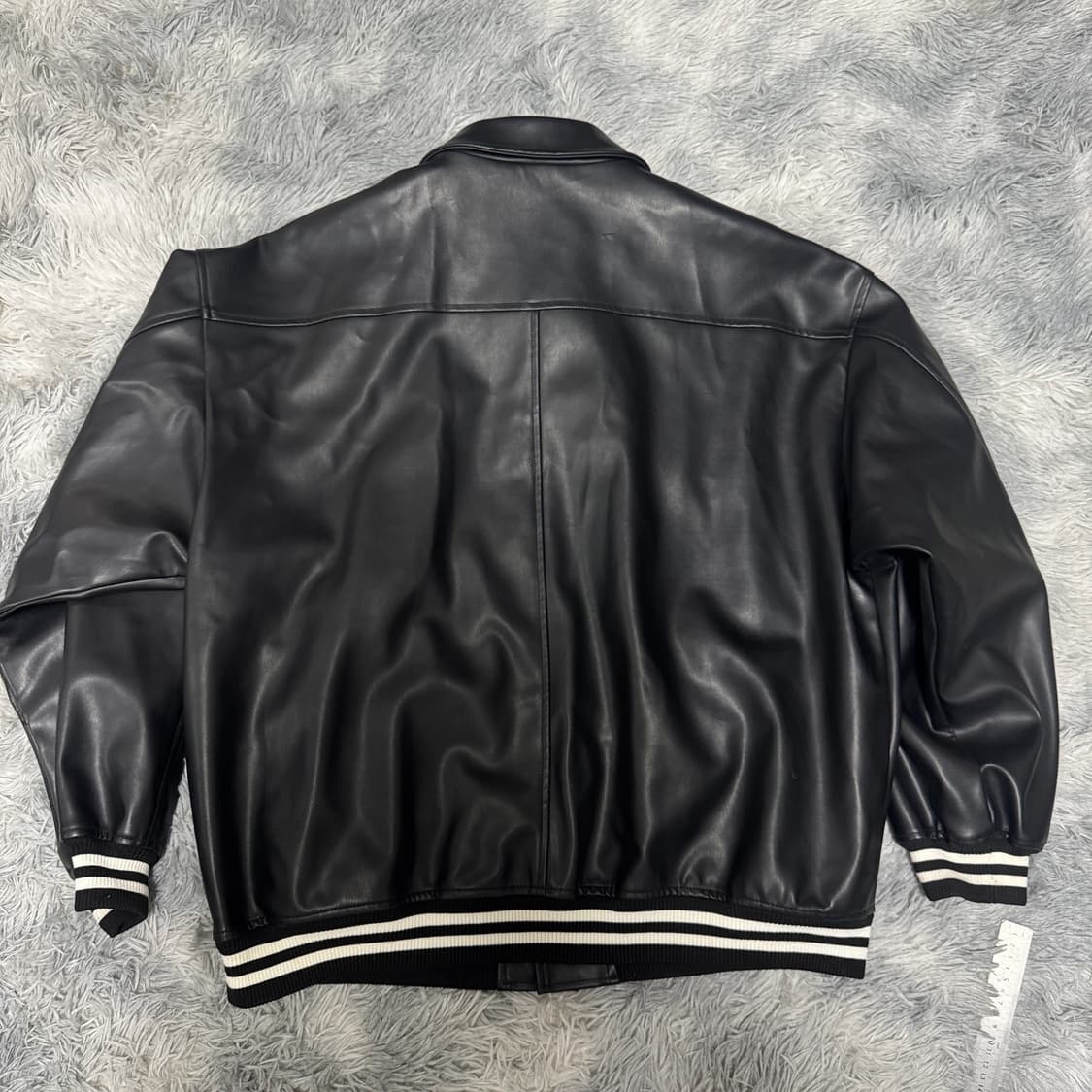 V2 레더 바시티자켓  프리사이즈 상품이미지5