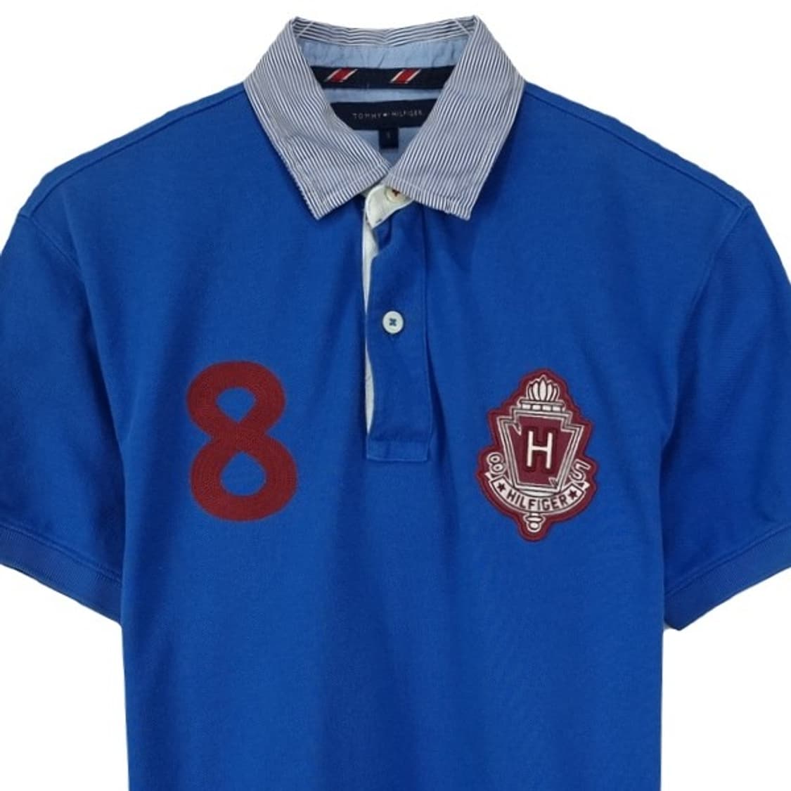 [타미힐피거] 헤리티지 로고 자수 카라티 반팔 럭비셔츠 M20183 상품이미지4