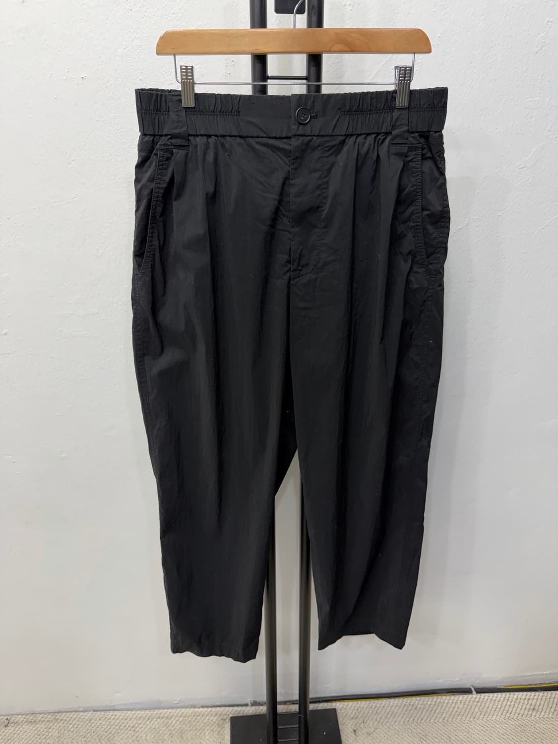 정품) 타임옴므 한섬 22ss 밴딩 와이드 팬츠 86 상품이미지1