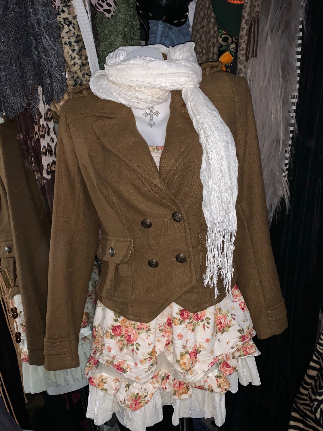 y2k 로걀 모리 브라운 코트자켓 상품이미지1