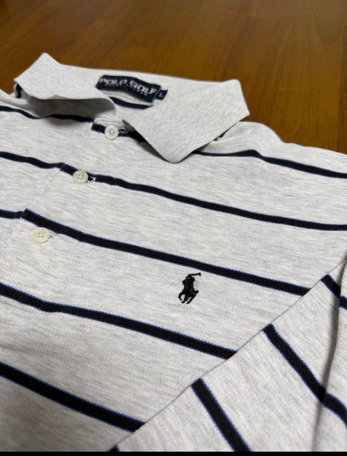 [100] 폴로 골프웨어 스트라이프 긴팔 PK티 상품이미지2