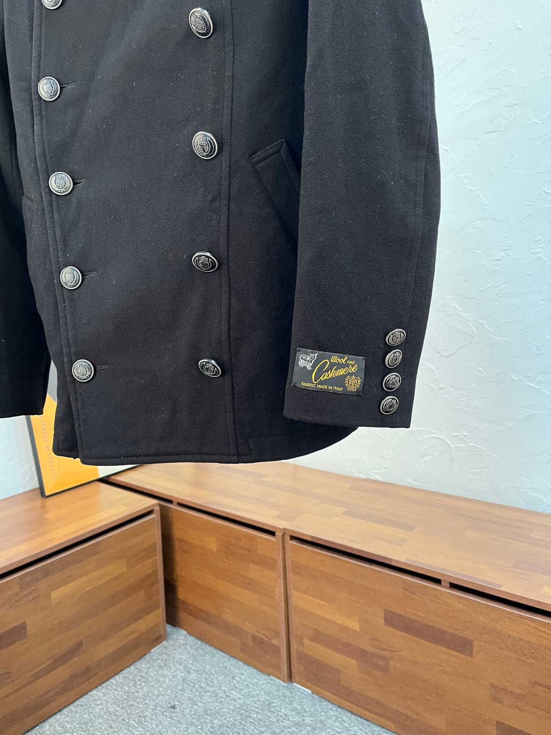 glamb 나폴레옹 더블 버튼 멜톤 울 피코트 상품이미지5