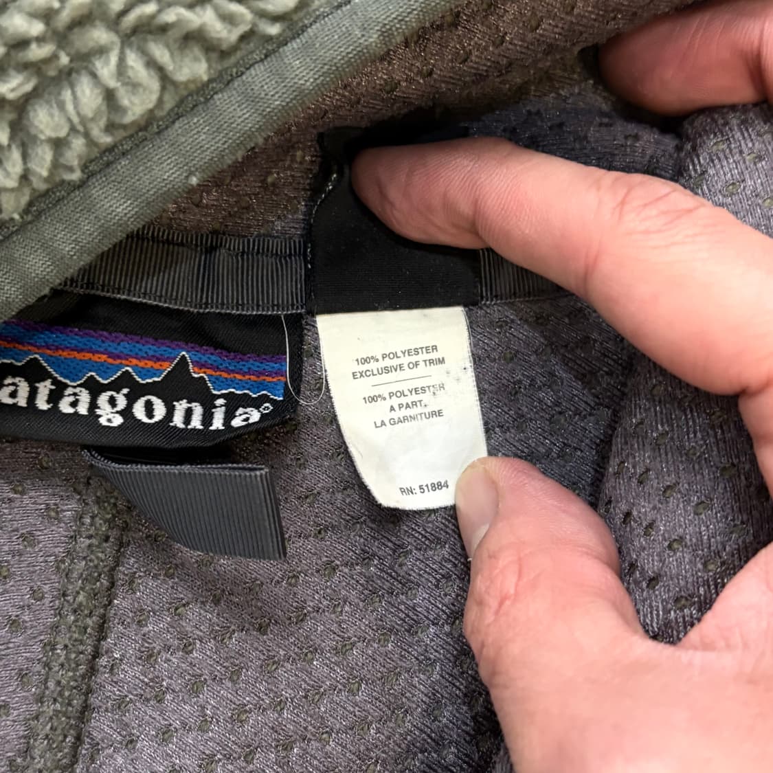 [L] USA 파타고니아 딥파일 후리스 가디건 카키 그린 올리브 상품이미지5
