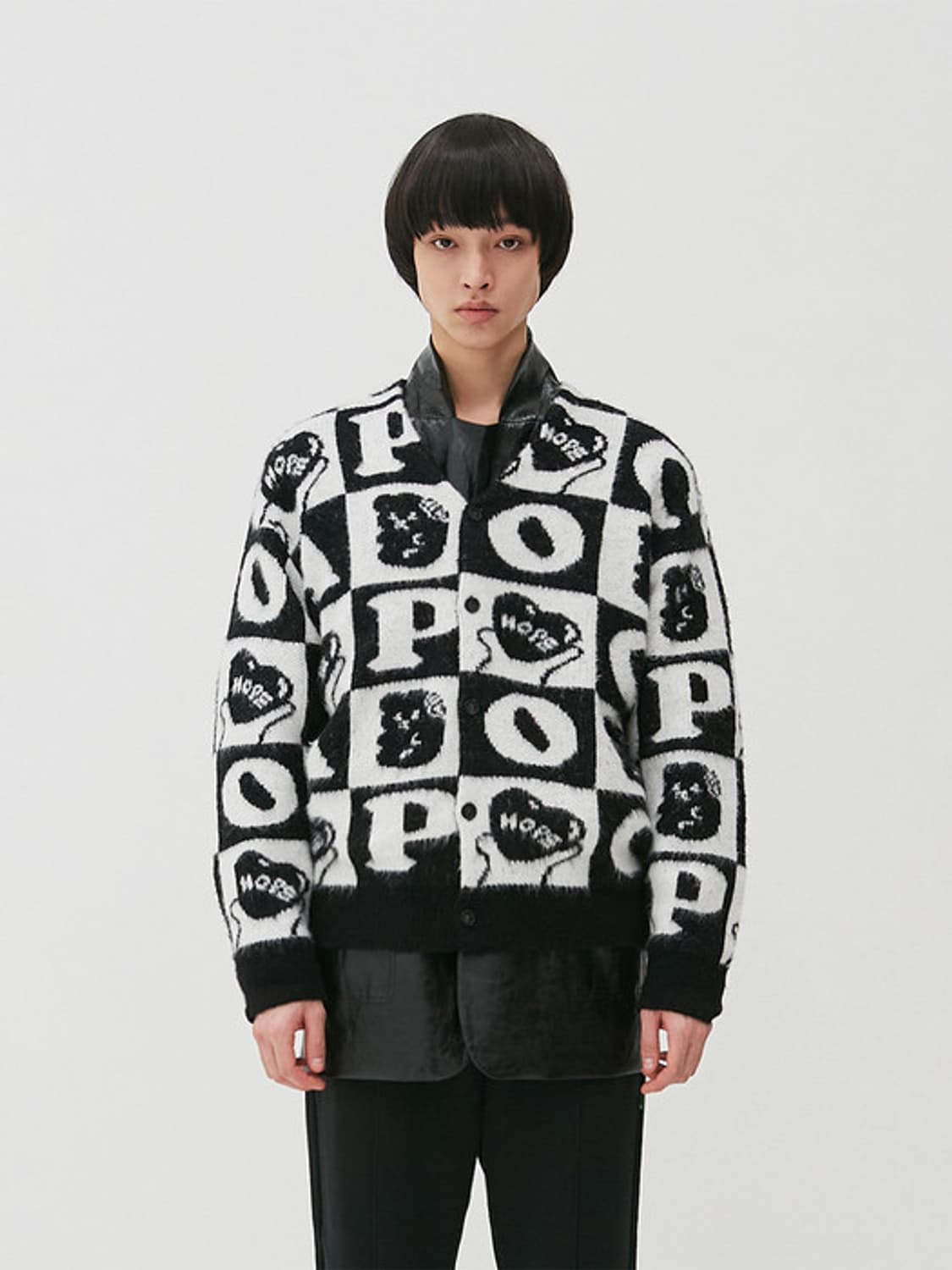 (L) 어피스오브케이크 hope 체커보드 가디건 상품이미지1