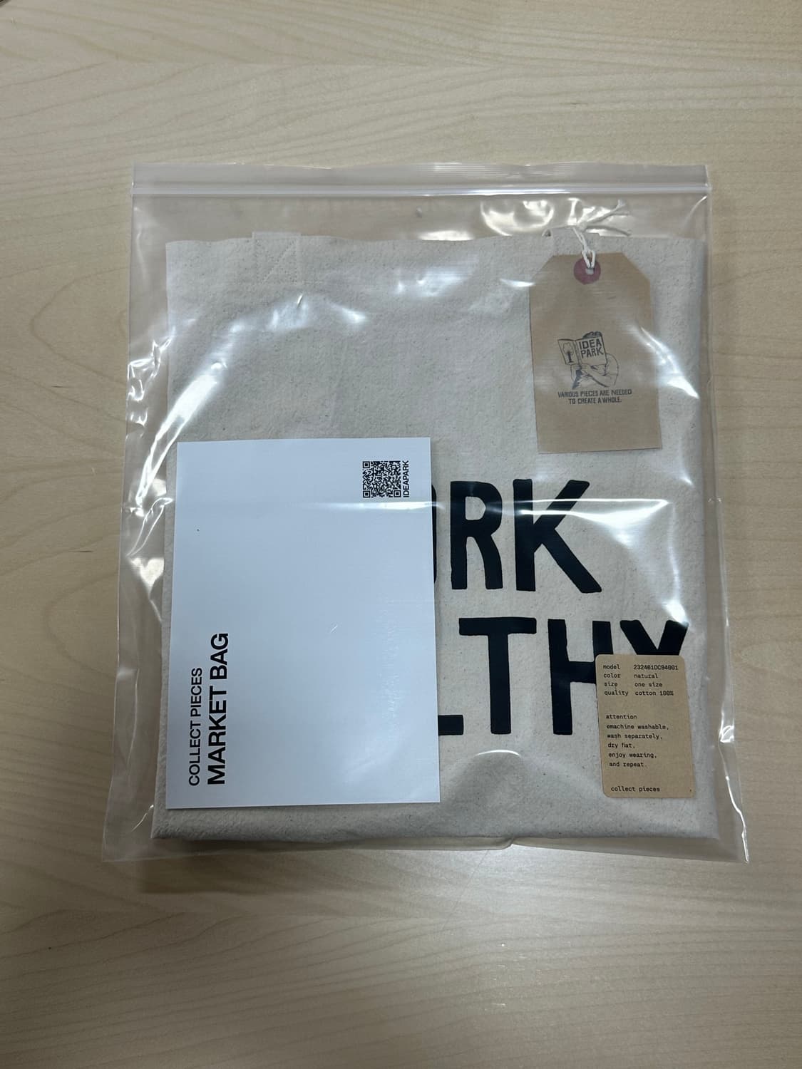 컬렉트피시스 가방 마켓백 work healthy 상품이미지2