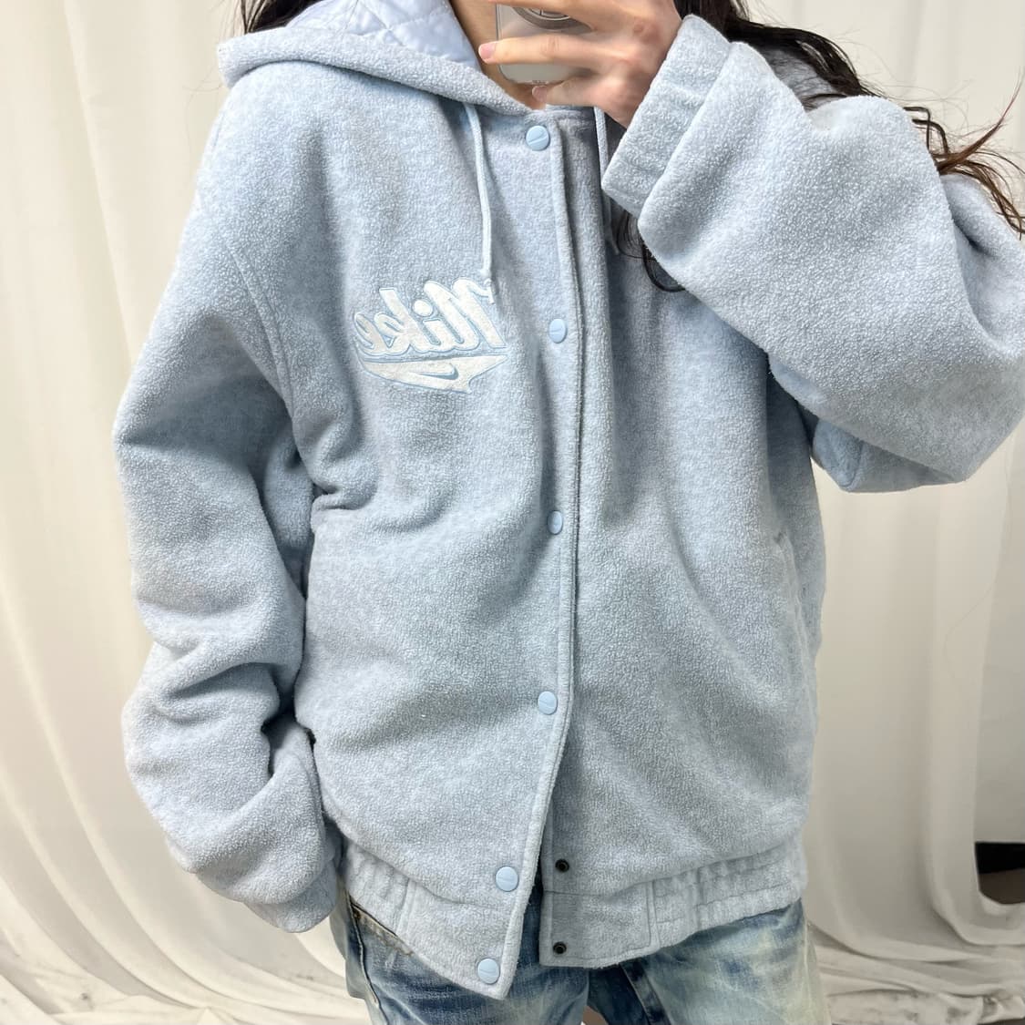 Nike Sky Blue 00s Hoodie Fleece 상품이미지3