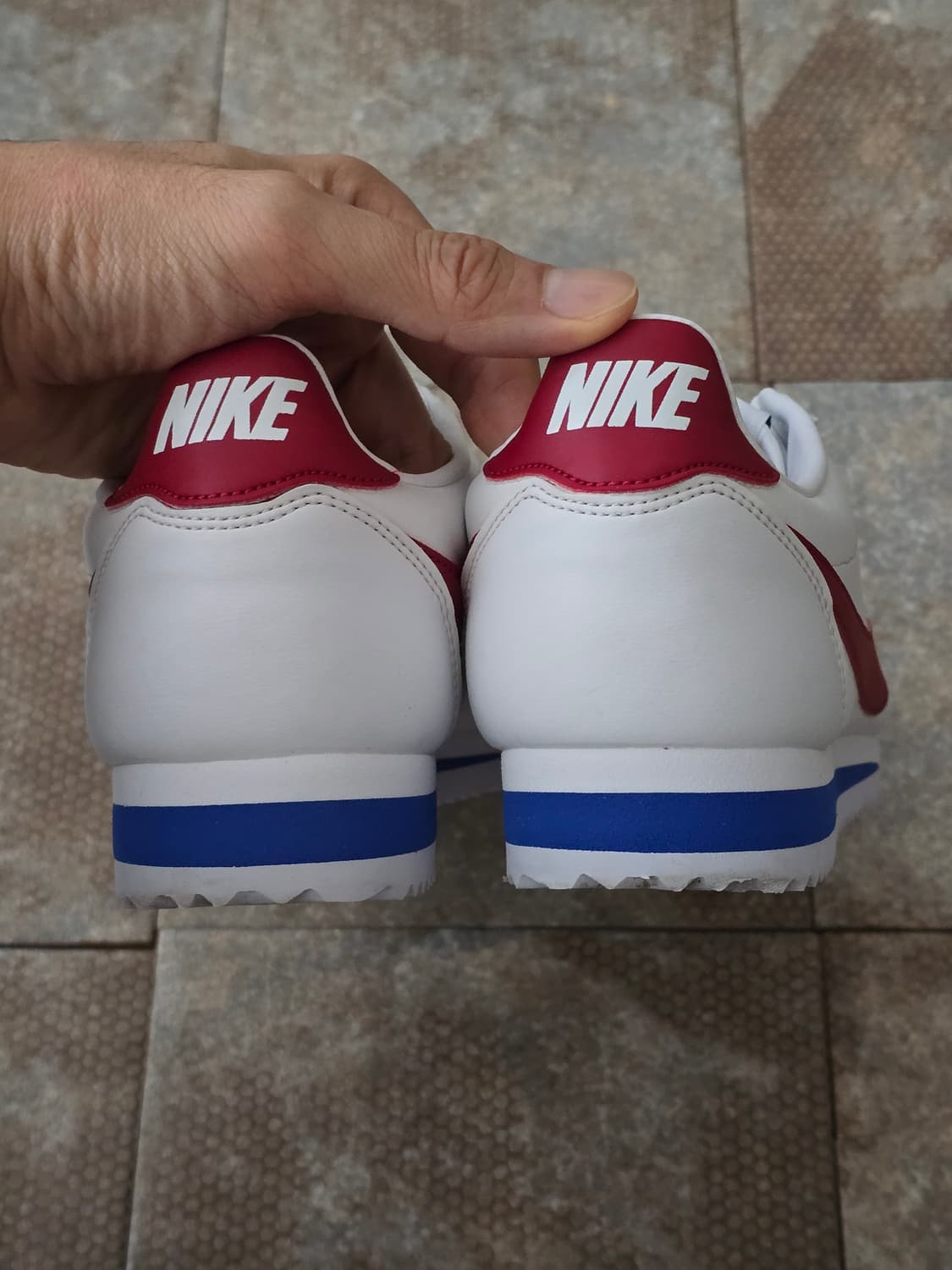 (265)나이키 클래식 코르테즈 레더 흰빨파 상품이미지7