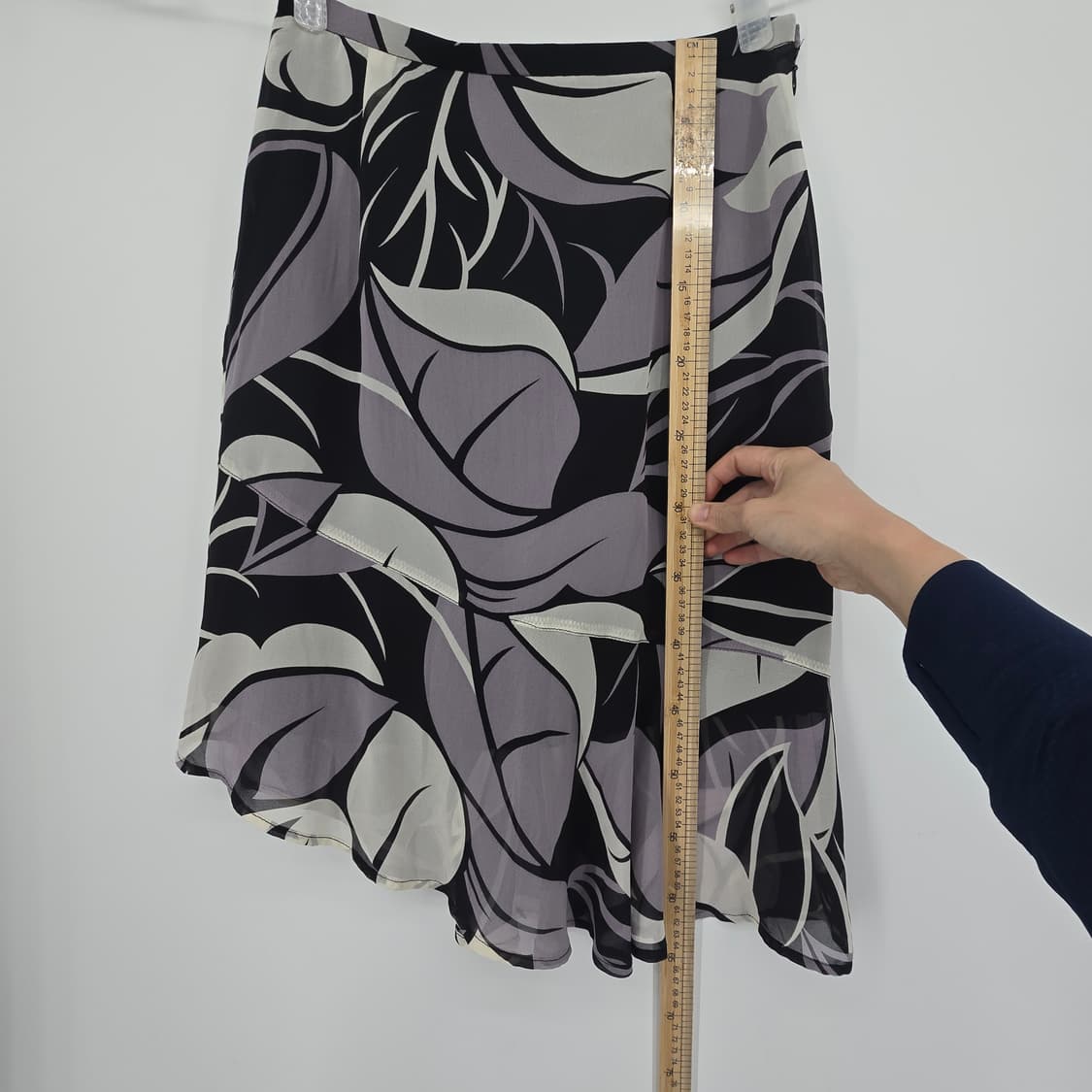 일본 빈티지 플라워 패턴 언발란스 스커트 26" 상품이미지7
