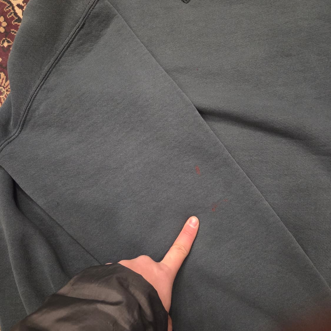 90s 빈티지 러셀 스웻셔츠 그린 XL USA 상품이미지7