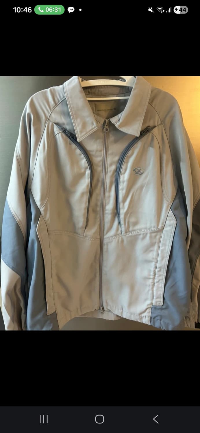 산산기어 패널디드 트윌 그레이 바람막이 상품이미지1