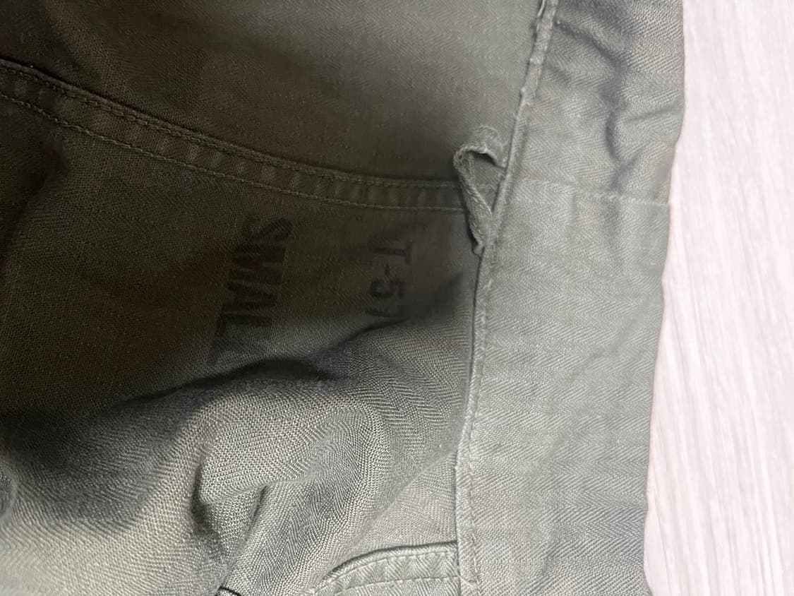 50s 미군 hbt 커버롤 스몰 상품이미지3