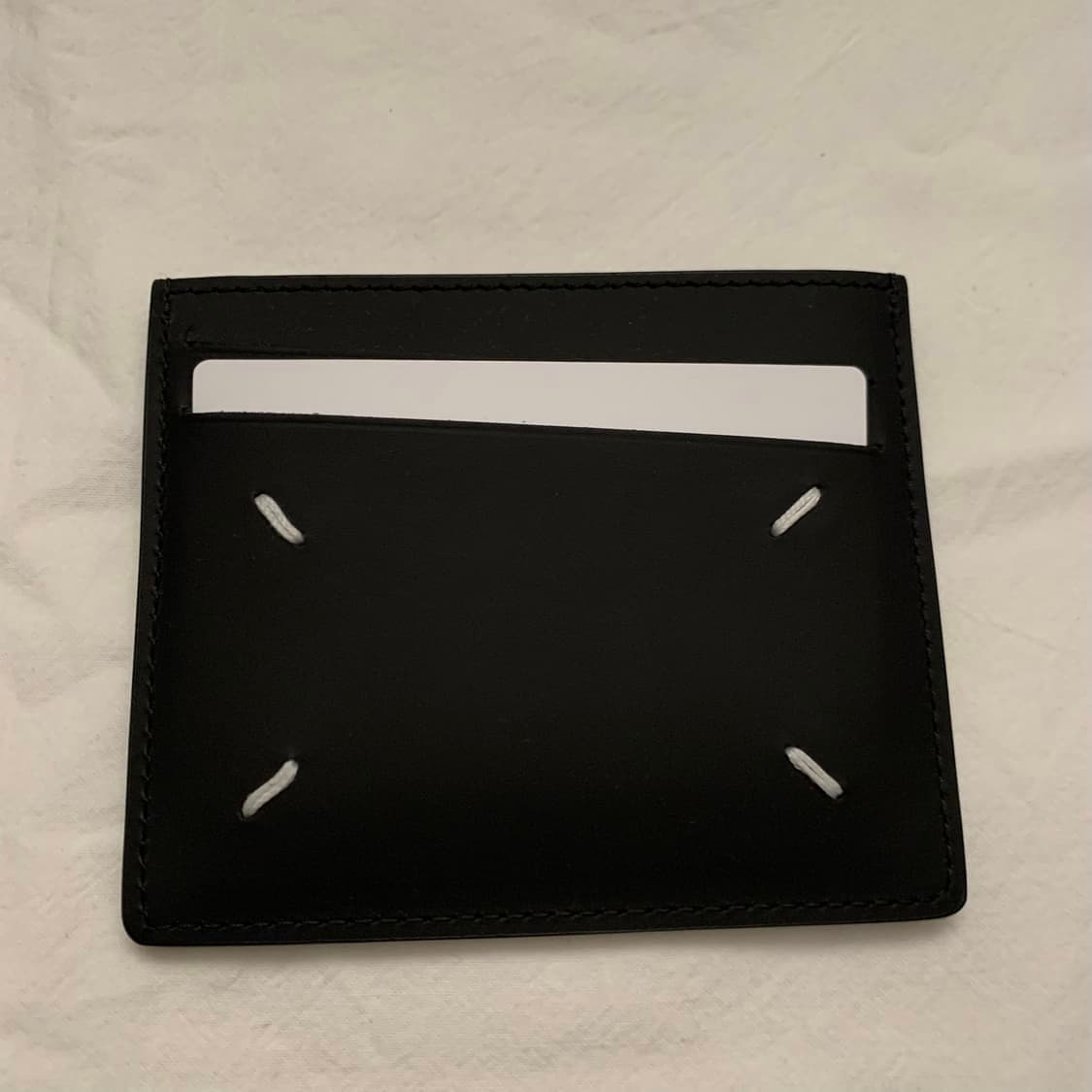 21SS 마르지엘라 스티치 카드지갑 블랙 상품이미지3