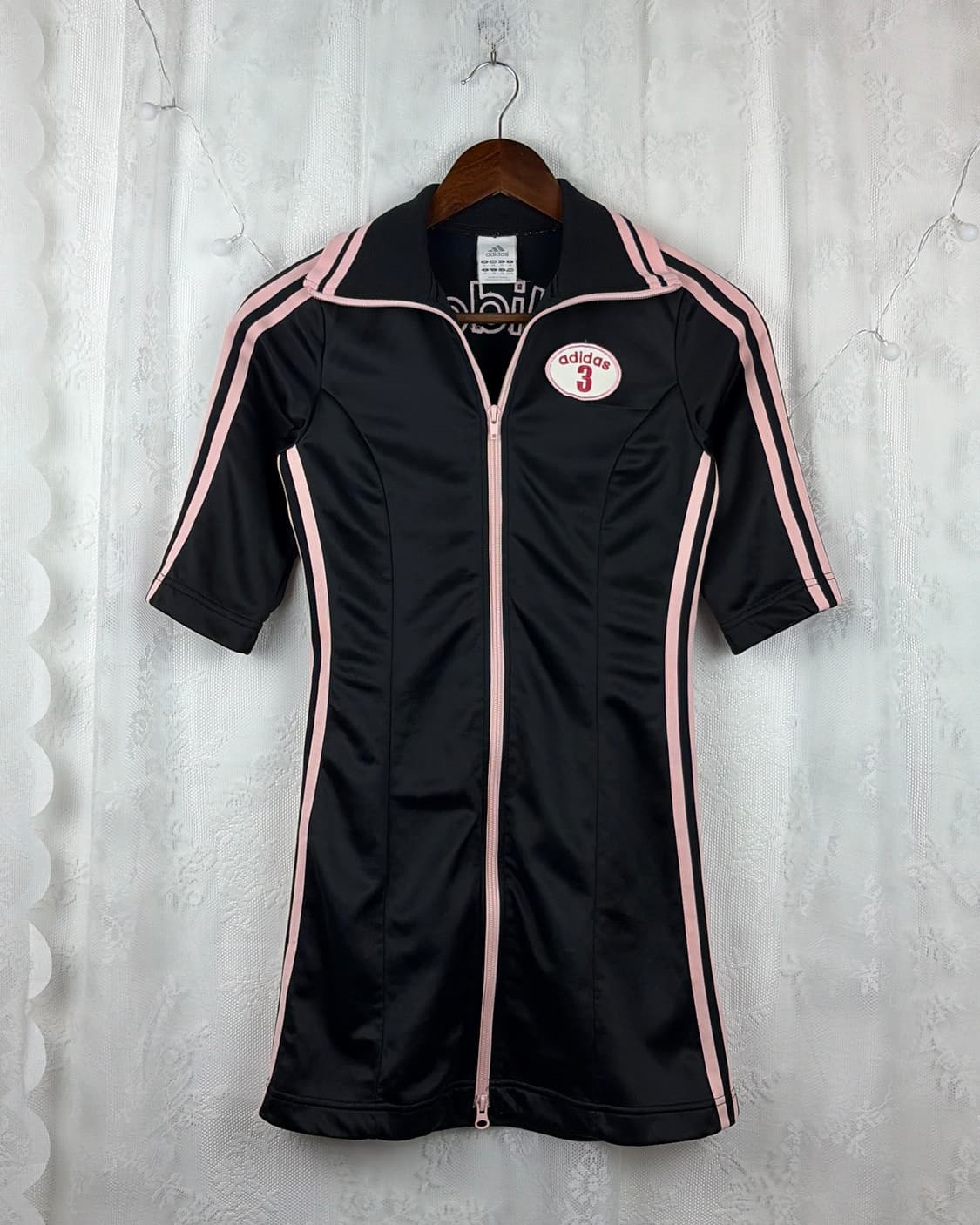 ADIDAS black pink jersey dress 상품이미지4