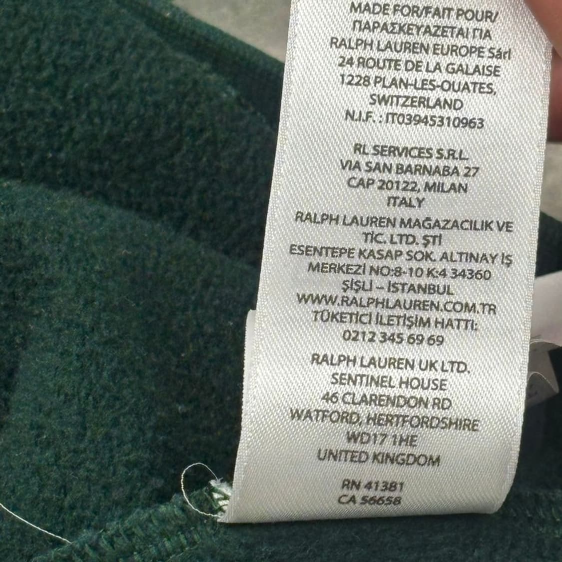 POLO RALPH LAUREN RL 플리스 로고 후드티 딥그린 XL 상품이미지8