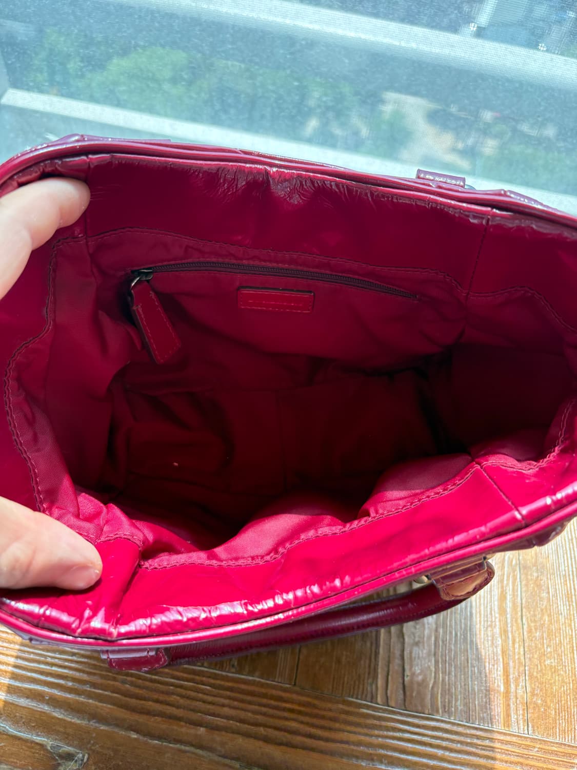 (정품)버버리 빈티지 노바체크 레드 토트백 Y2K 상품이미지3