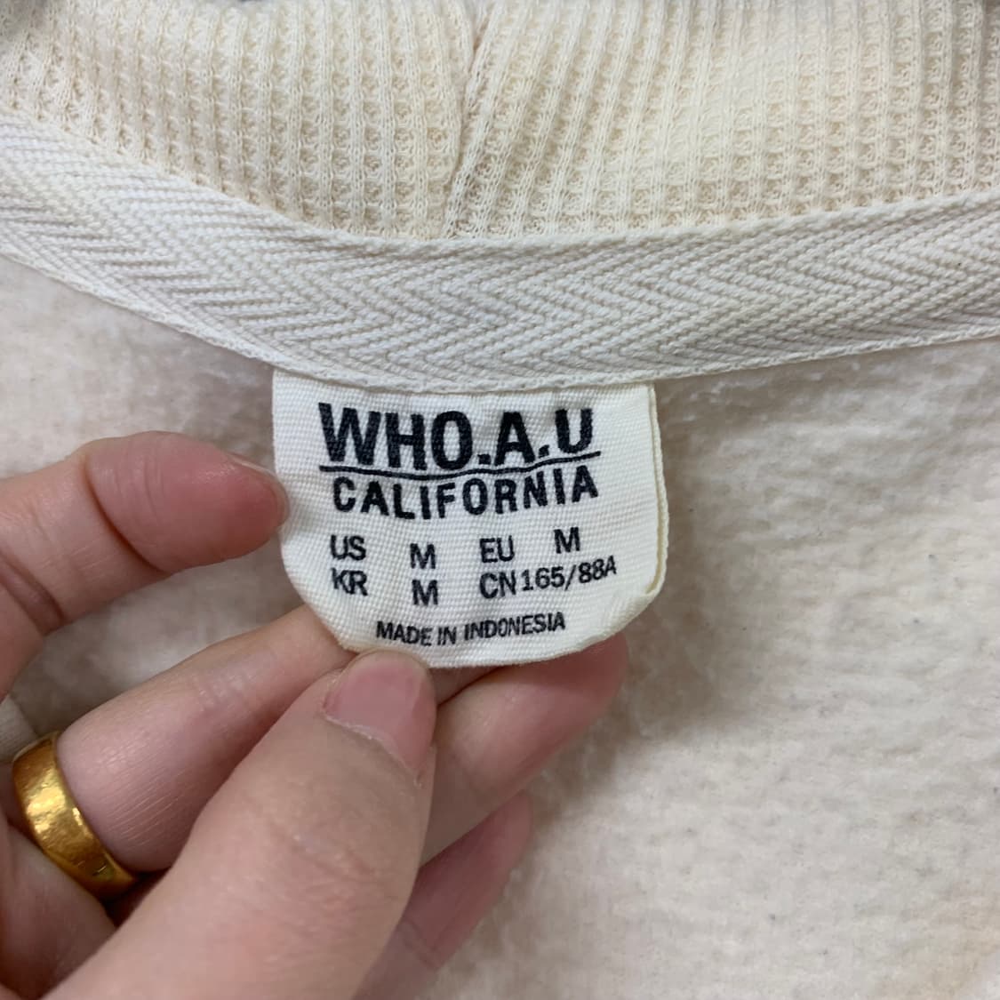 후아유 y2k 와투케 후드집업 상품이미지6