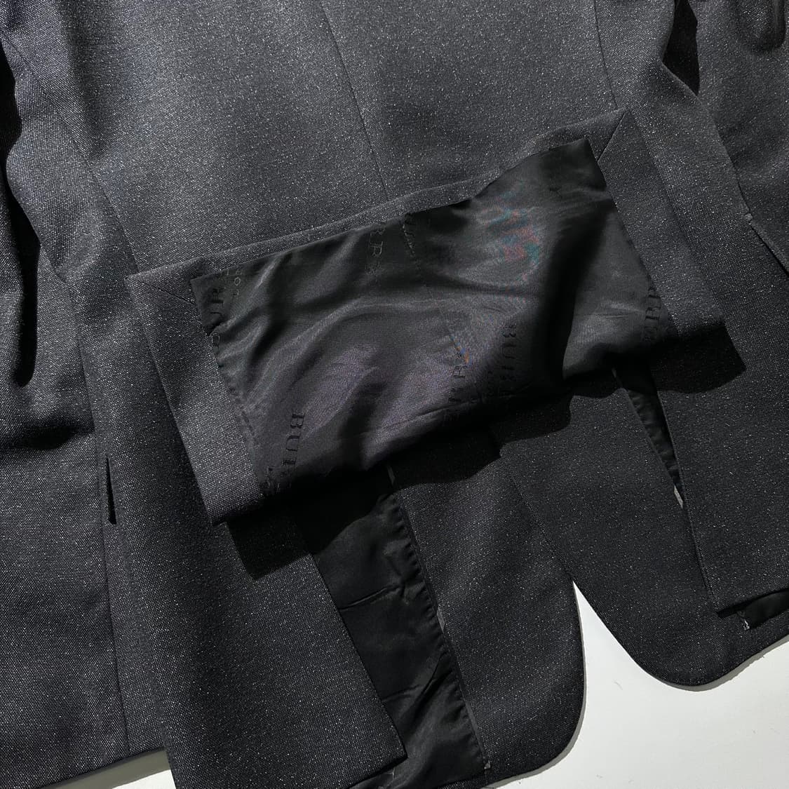 버버리 울 실크 블렌드 싱글 2B 블레이저 자켓 상품이미지8