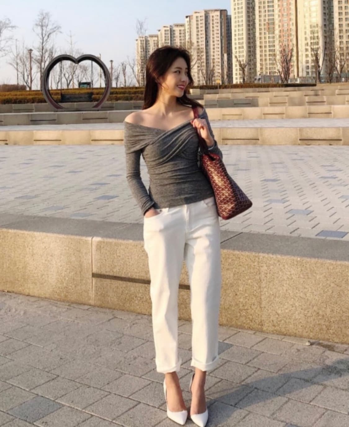 투웨이 오프숄더 티셔츠, 랩 티셔츠 상품이미지7