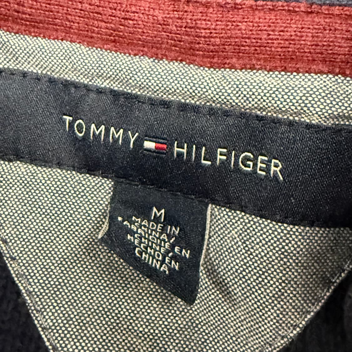 [정품/M] 타미힐피거 스트라이프 집업 니트 블루 b15 상품이미지5