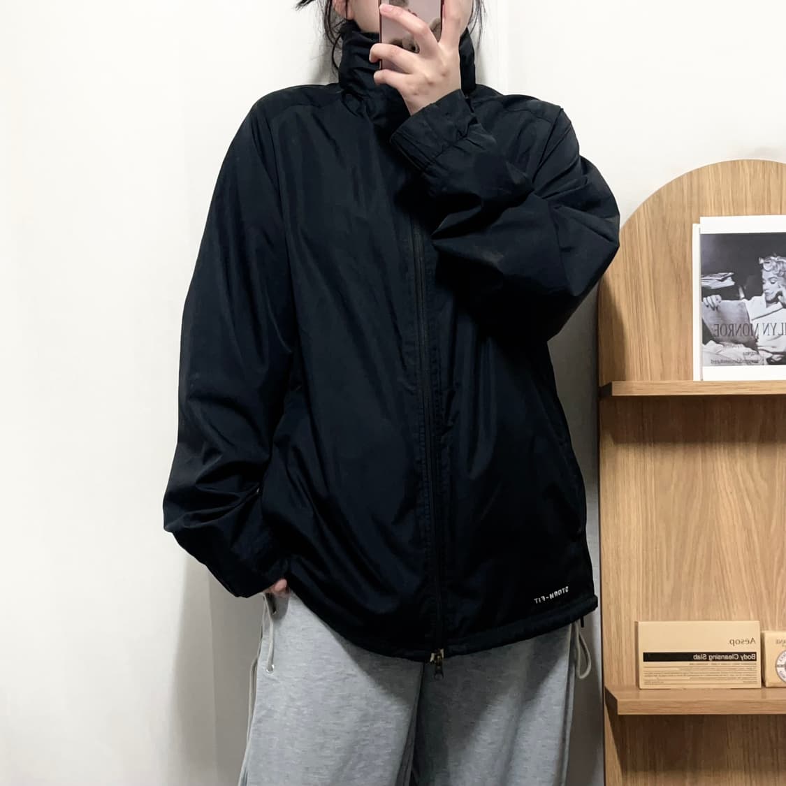 [정품] 나이키 블랙 스우시 투웨이 바막 [ L ] 상품이미지2