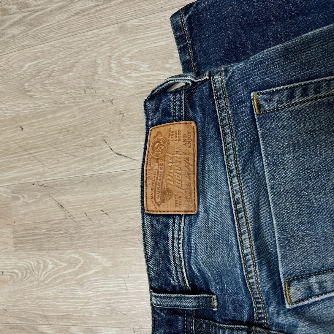 디젤 레귤러 워싱 데님 청바지 29  상품이미지5