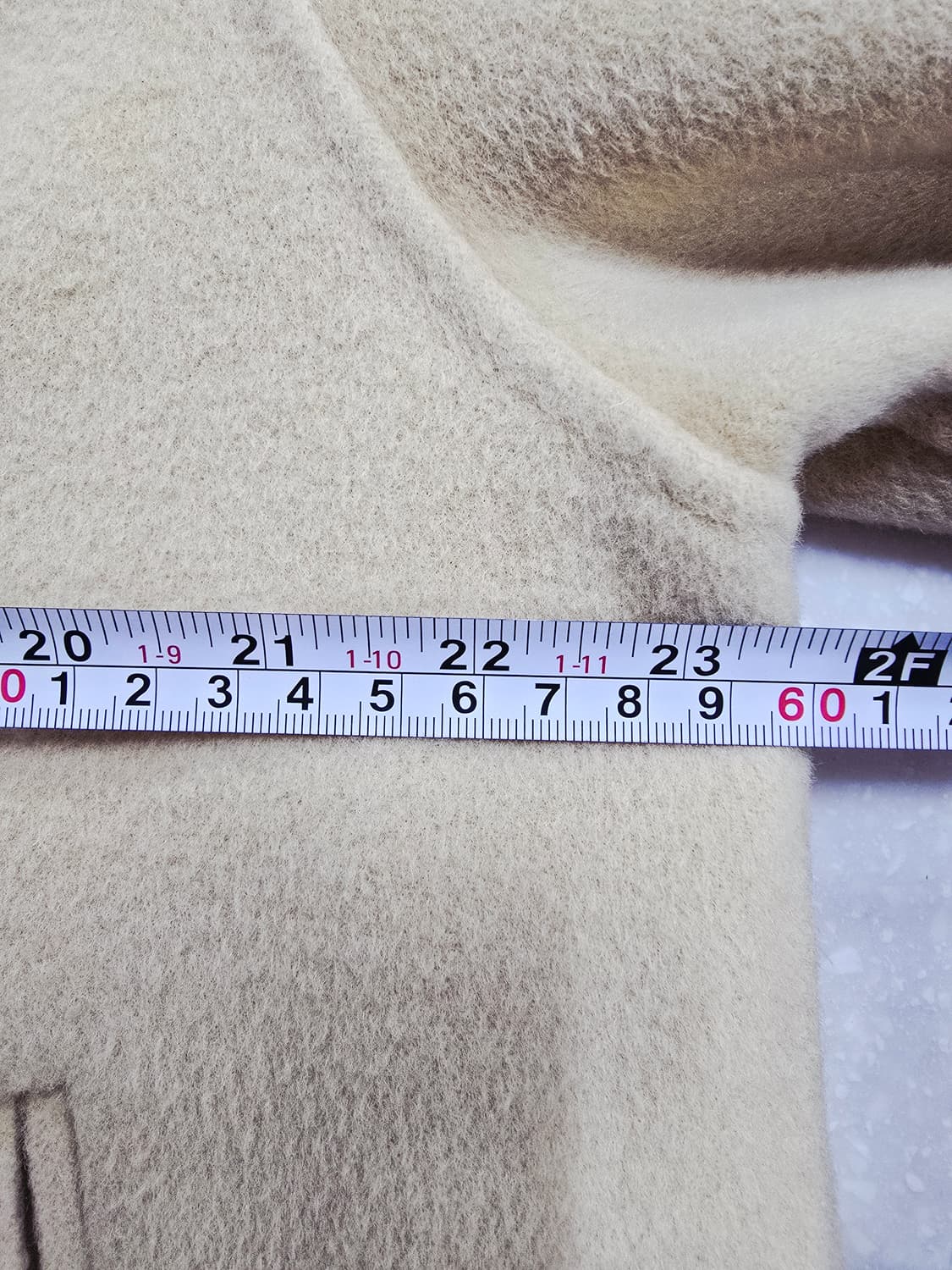 zooc 쥬크 베이지색 하프 코트 캐시미어 상품이미지7